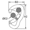 Kong Frog Connector Webbing Hook Set