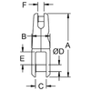 Kong Stainless Steel Anchor Connector with Swivel
