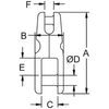 Kong Stainless Steel Fixed Anchor Connector