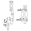 Kong Stainless Steel Fixed Anchor Connector