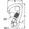 Kong Load Rated Stainless Steel Carabiners Screw Lock