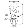Kong Load Rated Stainless Steel Carabiners with Eye