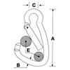 Kong Grab Mooring Hook with Solid Spring Gate