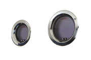 Round Stainless Steel Portlight with Grey Acrylic 250mm Diameter Black Handles  30209800 by LEWMAR
