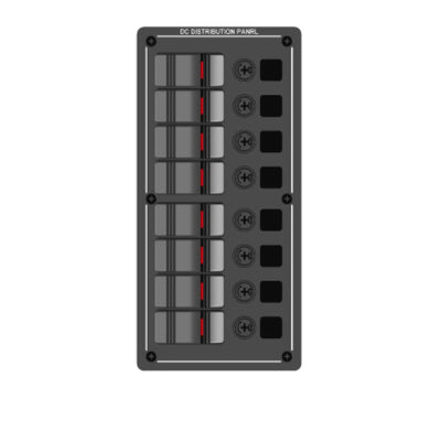 12V / 24V Aluminium Switch Panel 8 Gang, IP65 Rated – BlueFusion
