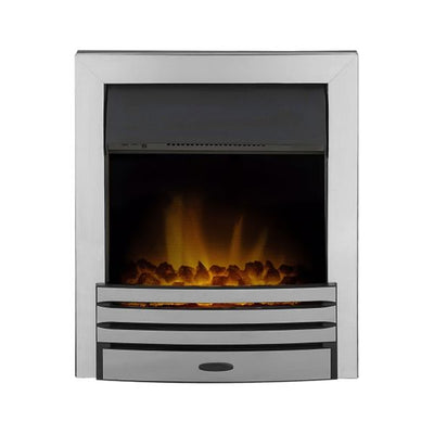 Adam Eclipse Electric Fire in Chrome with Remote Control (1kW / 2kW)