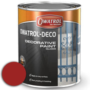 Owatrol Deco Anti Corrosive Gloss Red Security (RAL 3001) 750ml - 1382GB