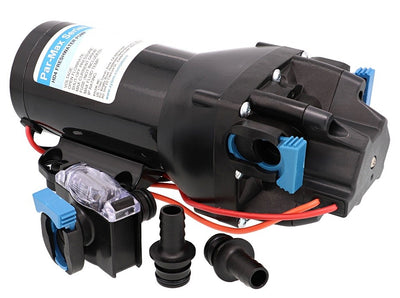 Par Max HD 4' pressure-controlled pump 24 volt d.c., Standard Pressure  (Jabsco Q402J-112S-3A) - this Supesedes Part No 31600-0294