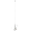 Budget GRP VHF Whip Antenna 1m Deck Mount Base Included 5m RG58 Cable