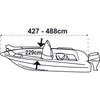 Boat Cover XS 427-488cm W 229cm, Silver