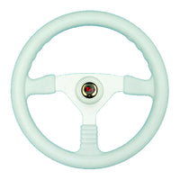 Sunbird Steering Wheel White 350mm Soft Grip