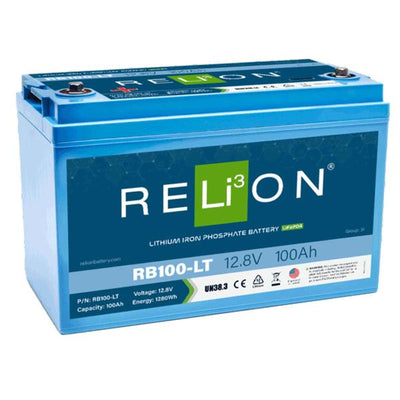 RELiON RB100-LT Lifepo4 Lithium Ion Battery (12V / 100Ah / Low Temp)