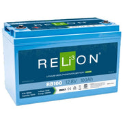 RELiON RB100 Lifepo4 Lithium Ion Battery (12V / 100Ah / 4SC)