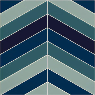 Reco Protect Chevron Tile Denim Blue 1 x Panel Kit (1220 x 2440mm)