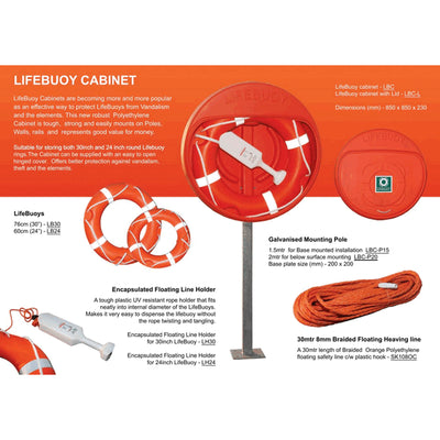 Lifebuoy Cabinet 850x800x230mm - 6.5kg