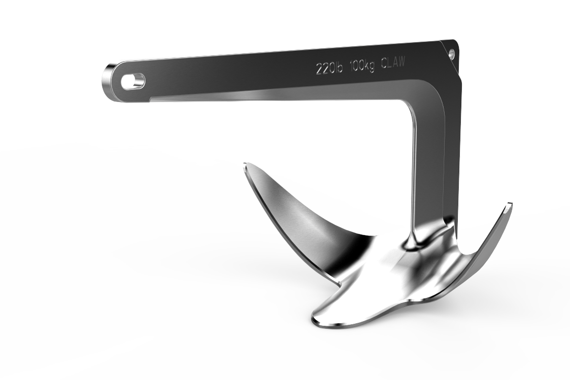 2kg/4.4lb Claw Anchor (Stainless Steel)  0058902 by LEWMAR