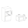 AG Flatbed Microwave 20L in Black 700W 230V SWFBFSM