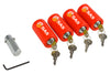 Caravan Leg Locks for Corner Steady 4 Pack Keyed Alike