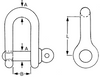 Proboat Standard Galvanised D shackles