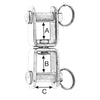 Wichard Stainless Steel Fork-Fork Clevis Swivels