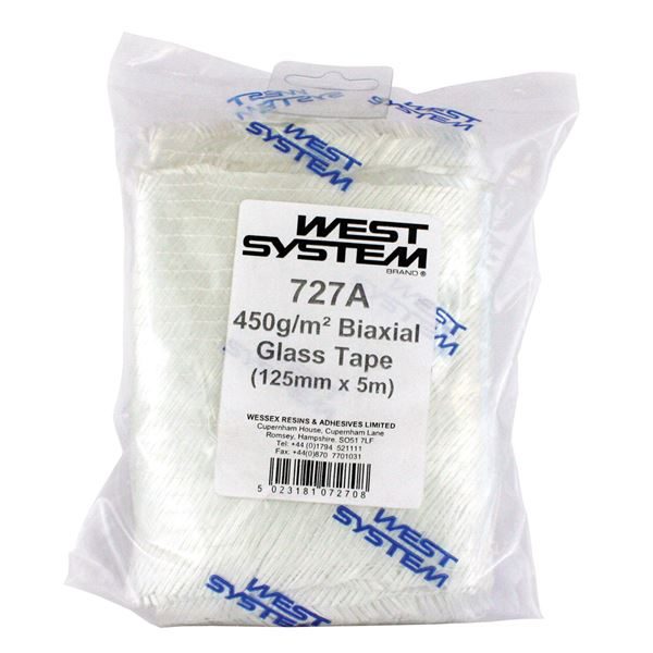 WEST SYSTEM 727 BIAXIAL GLASS TAPE 450gm 125mmx50M