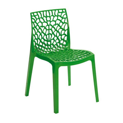 Zest Polypropylene Chair For Contract Use - Brilliant Green