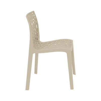 Zest Polypropylene Chair For Contract Use - Ivory