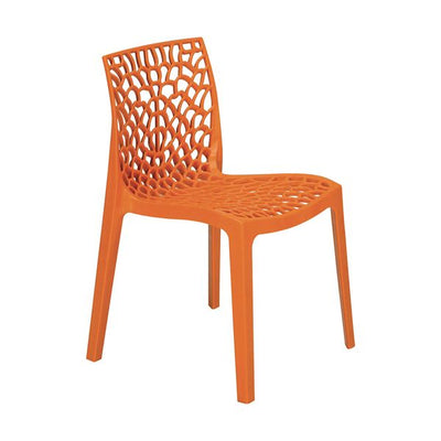 Zest Polypropylene Chair For Contract Use - Orange