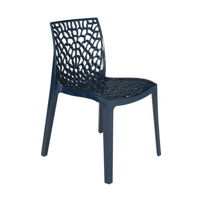 Zest Polypropylene Chair For Contract Use - Petrol Blue