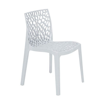 Zest Polypropylene Chair For Contract Use - White