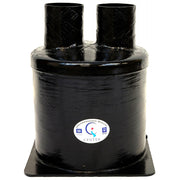 Centek Low Capacity GRP Exhaust Waterlock (Top In - Top Out / 60mm)  C-1500013