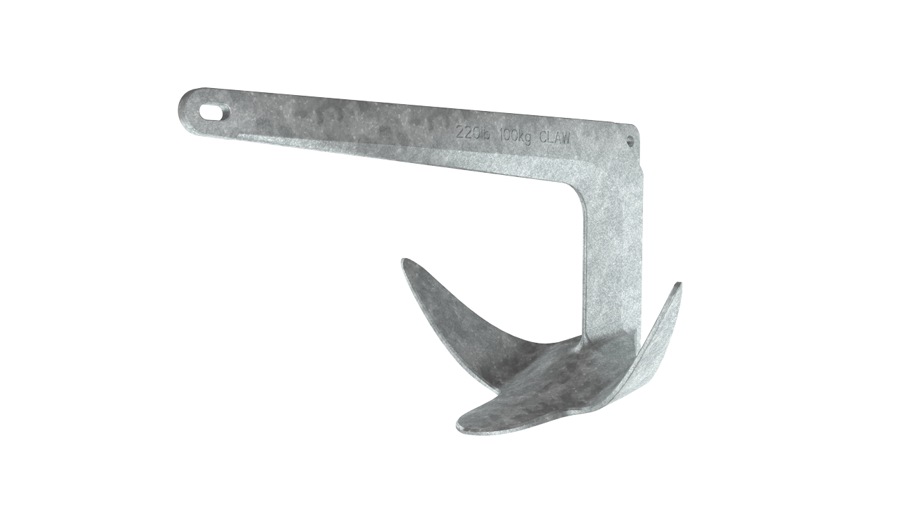 80kg/176lb Claw Anchor (Galvanised)  0057980 by LEWMAR