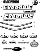 Evinrude Johnson OMC Engine Part DECAL  0215534 215534