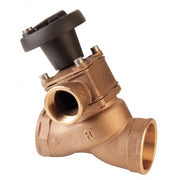 Double intake "non stick" valve F-F-F with position indicator     Bronze