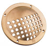 Drilled round scoop     Yellow brass