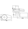 South Pacific Windlass 1100W Vertical Aluminium Base 8 mm Gypsy - WA1100