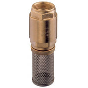 Foot-valve - POM/NBR closing system with stainless steel filter     Yellow brass