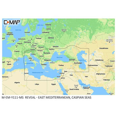 C-Map Reveal M-EM-Y111-MS East Mediterranean & Black Sea (Large)