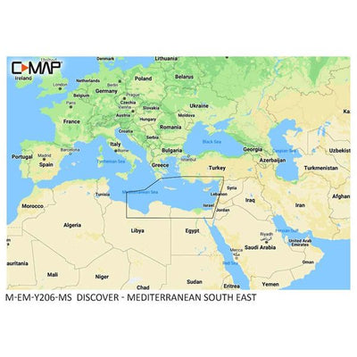 C-Map Discover M-EM-Y206-MS Mediterranean South East (Medium)