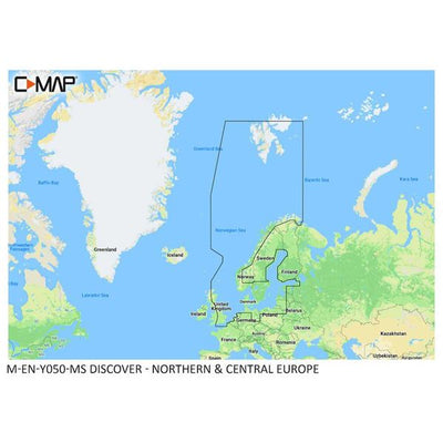 C-Map Discover M-EN-Y50-MS Northern & Central Europe (Large)