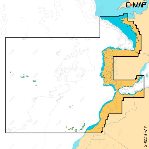 C-Map Reveal X M-EW-T-228-R-MS West European Coasts (Large)
