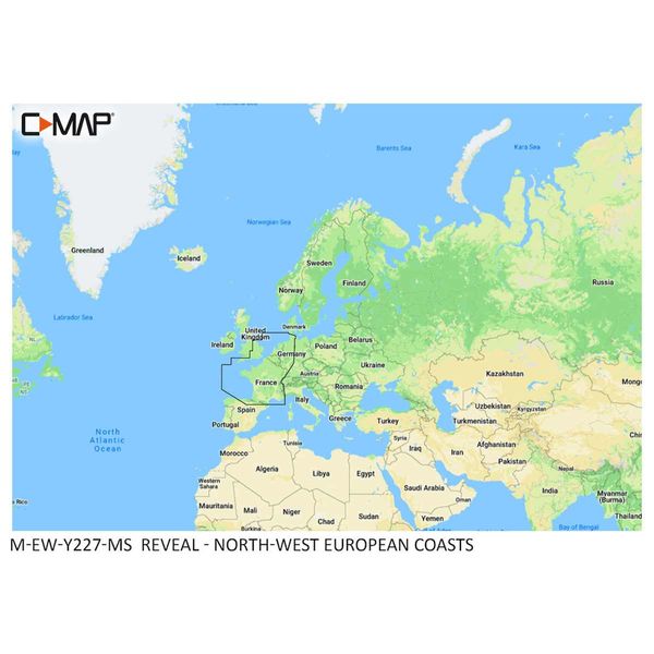 C-Map Reveal M-EW-Y227-MS North West Europe (Medium)