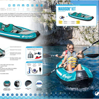 Sevylor Madison Inflatable Kayak/Canoe plus Sevylor Kit