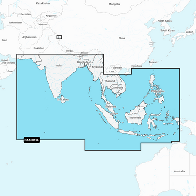 Navionics+ Large Chart: AE010L - Indian Ocean & South China Sea
