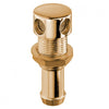 Straight gas tank vent     Polished brass