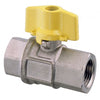 Throttle operated ball valve f-f - full flow "2000" series     Nickel-plated brass