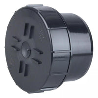 Osma Soil 160mm P/E Access Plug Black