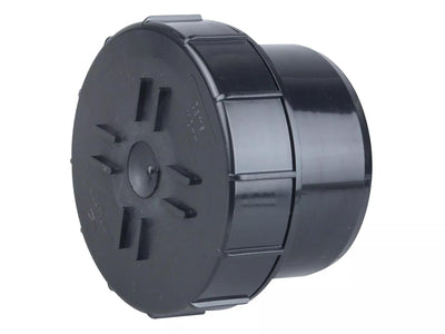 Osma Soil 160mm P/E Access Plug Black
