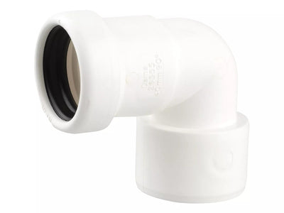 Osma Soil 50mm All-Fit Reduction Bend White 50x40mm