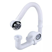 Osma V Joint 40mm Bath Trap + O/Flow 76mm